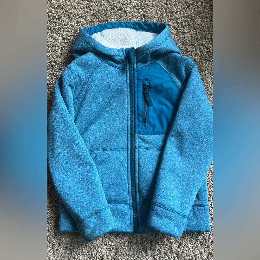 Lands End Sherpa Lined Coat